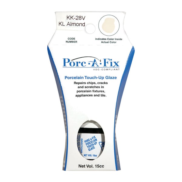 Porc-A-Fix Porcelain Kohler Almond Touch-Up Glaze 15 cc KK-28V - main
